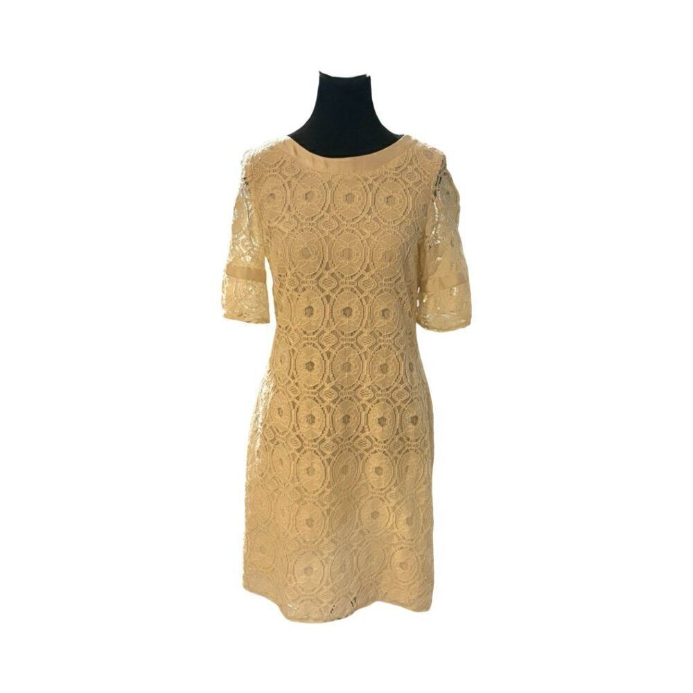 Liz Claiborne Cream Lace Dress